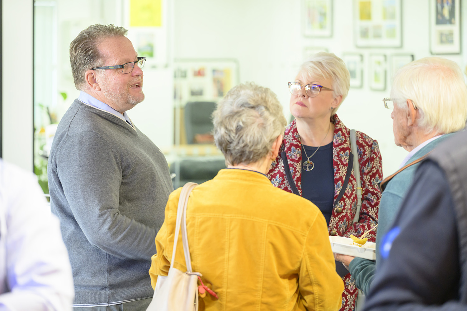 Paul Williams, KFE MD, speaking to customers at KFE Open Day